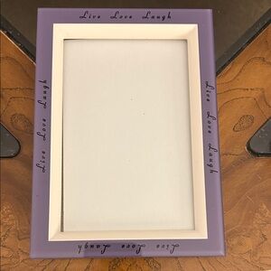 Fetco Inspirational Purple and White Photo Frame